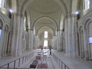 The inside of the abbey